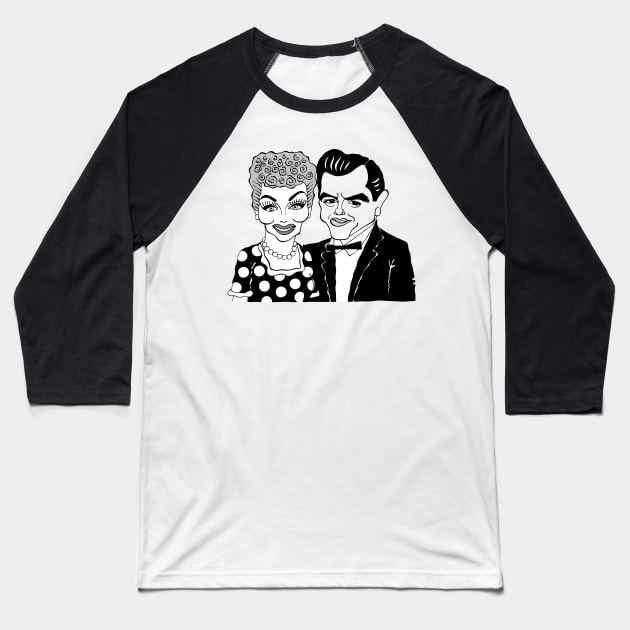 CLASSIC 1950'S TV SITCOM Baseball T-Shirt by cartoonistguy